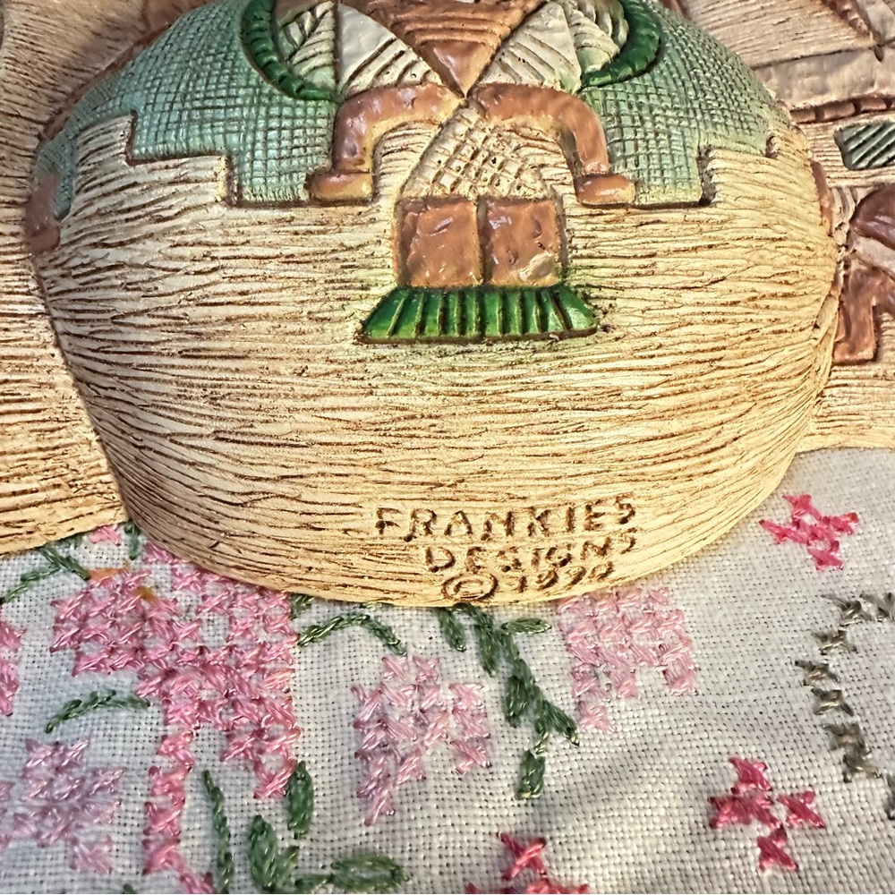 Vintage Frankies Designs Southwestern Wall Hanging Pots 1990 - Picture 3 of 11